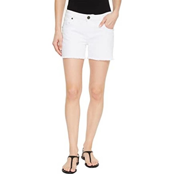 Kut from the Kloth Pants - NWT KUT From the Kloth Gidget Fray Shorts Optic White Women's Size 6